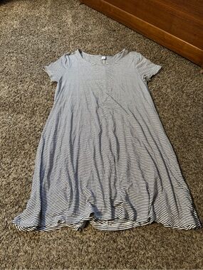old navy cotton summer dresses | | Old Navy Light Blue Dress Sz Lg Wpockets DRESSES+JUMPSUITS SIze:XL Bcbg Red Colorblock One-Shoulder Navy linen